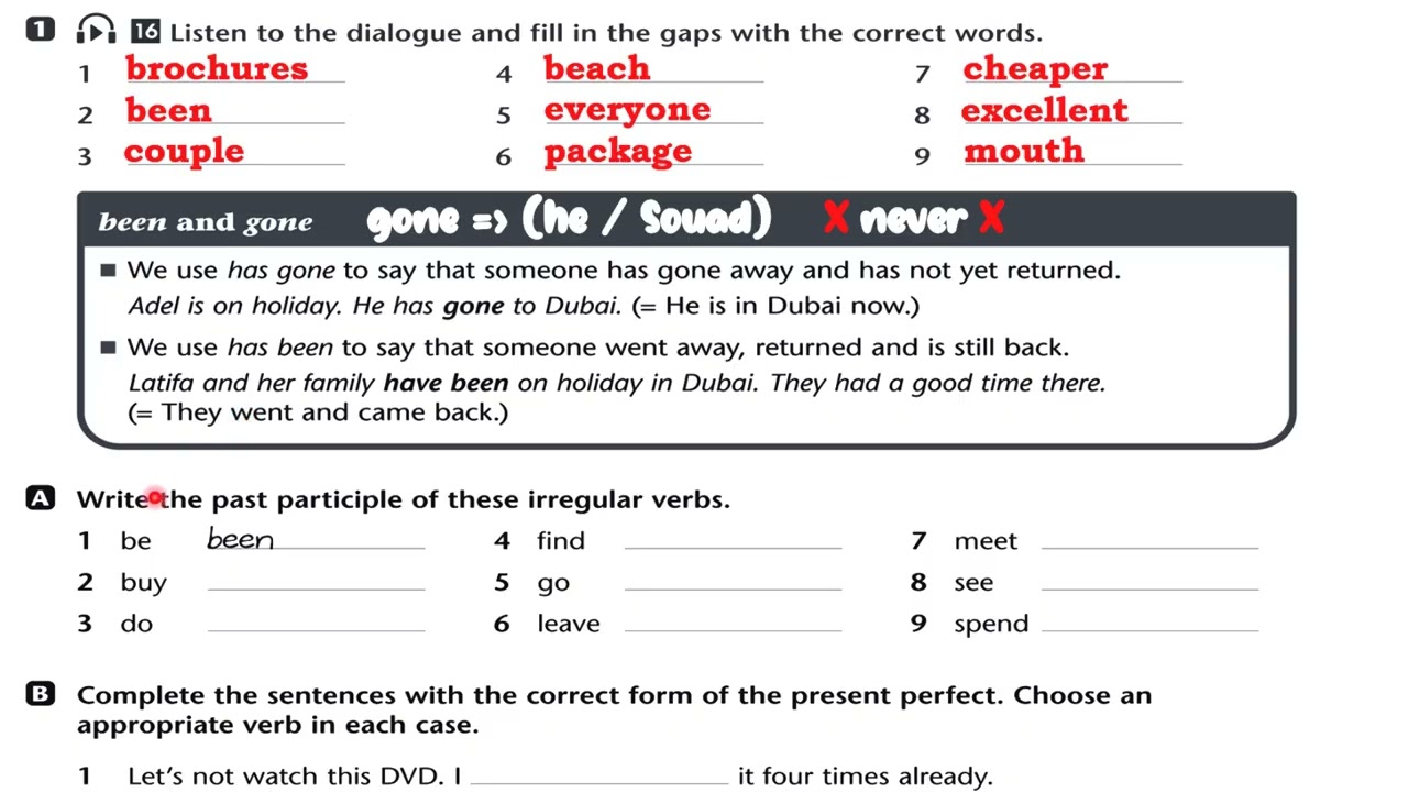 حل صفحة 92 نشاط انكليزي سادس اعدادي