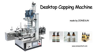 #cappingmachine How to Use ZS-XG1870 Pneumatic Automatic Bottle Capping Machines