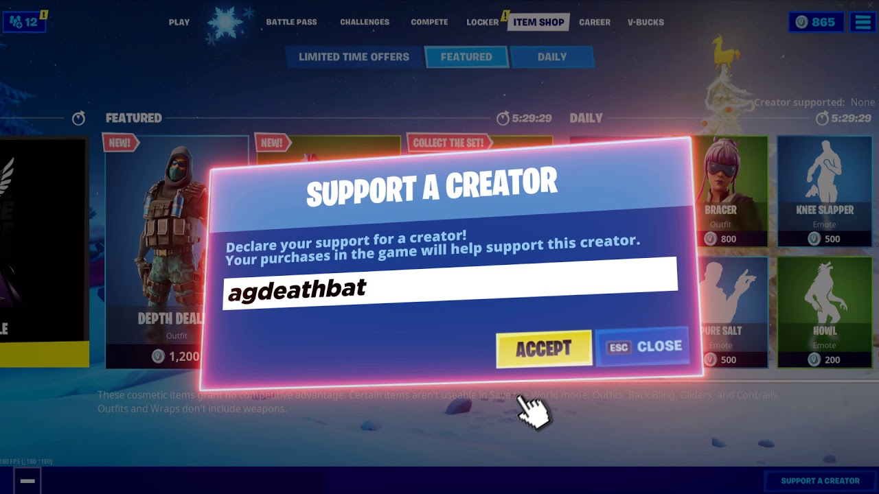 Wie Bekomme Ich Einen Creator Code In Fortnite New Fortnite Support A Creator Intro! #UseCodeagdeathbat - YouTube