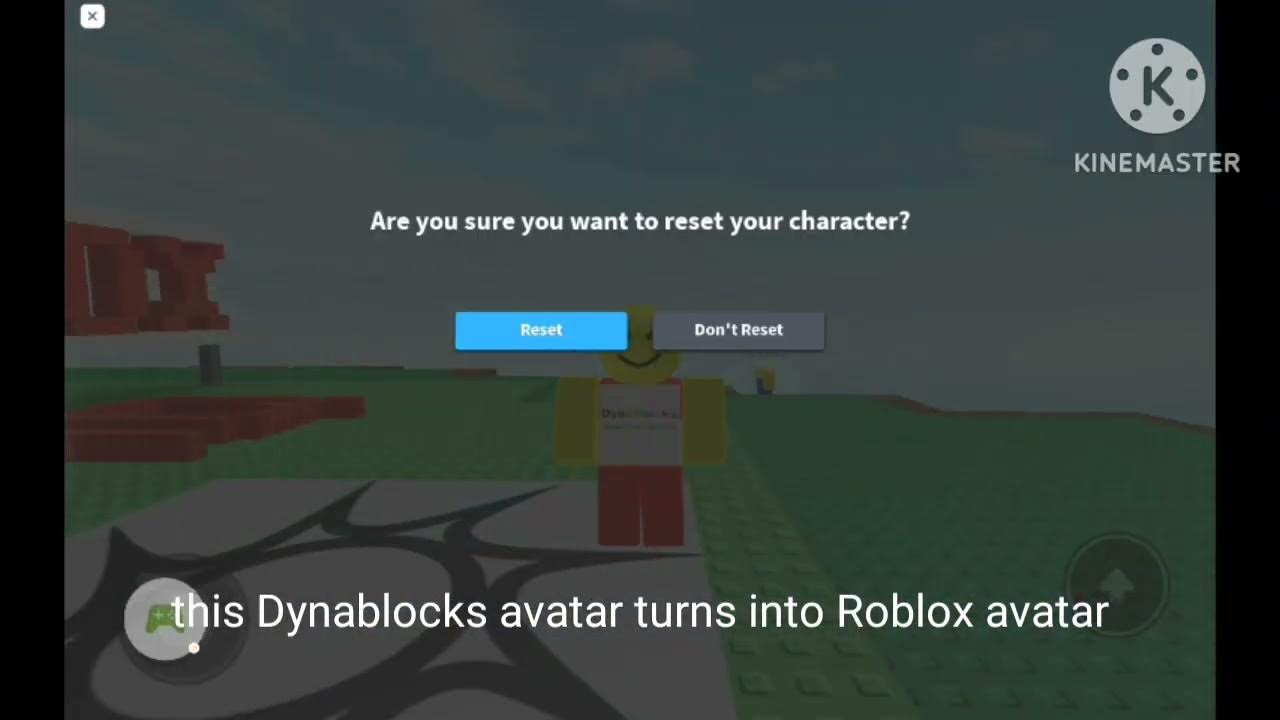 This dynablocks avatar turns into a roblox avatar youtube