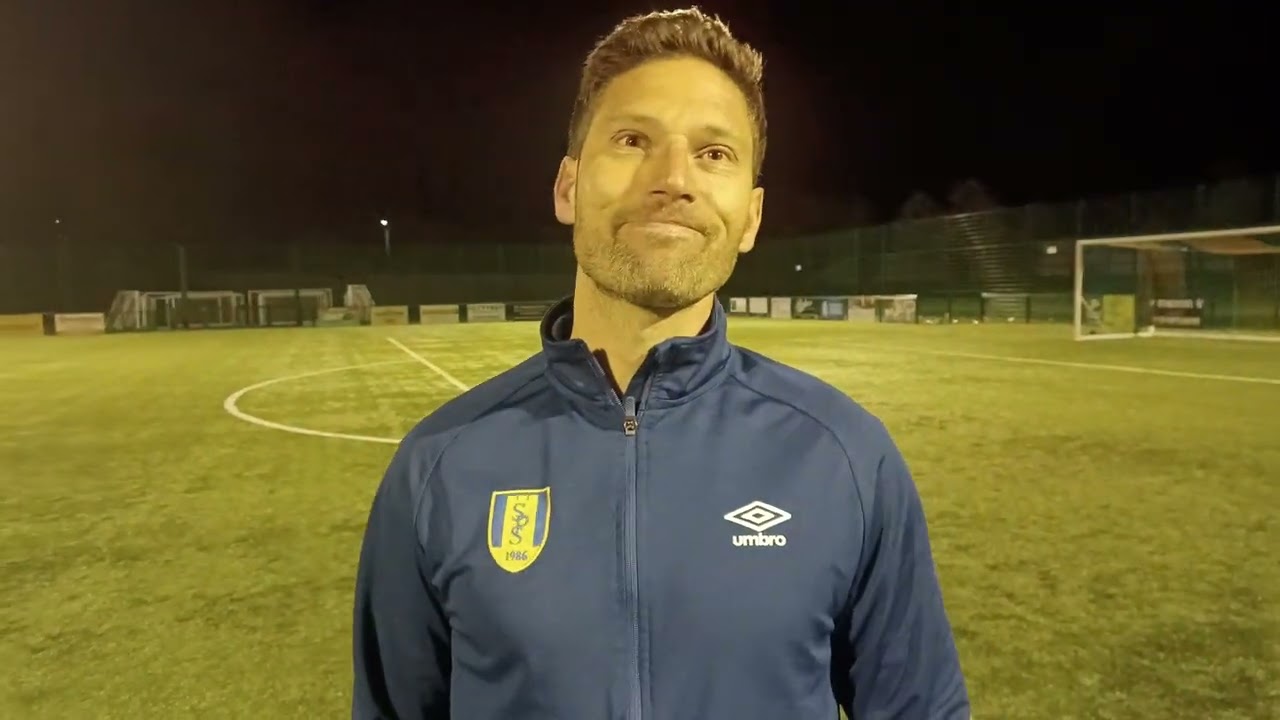 Ian Richards talks after the penalties defeat to Stockton Town