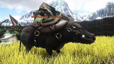 Trying the Daeodon Mount for the first time [Upscaled 4K] ARK  Survival Evolved