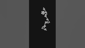 PENTADENDRITE Flower Fractal #mathematics #maths #math #fractal #shorts #shortsfeed #coding #epic