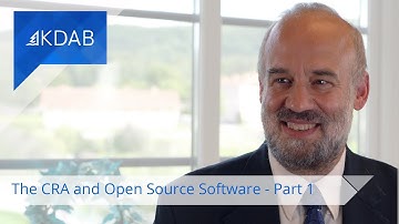 The Cyber Resilience Act (CRA) and Open Source Software - Part 1