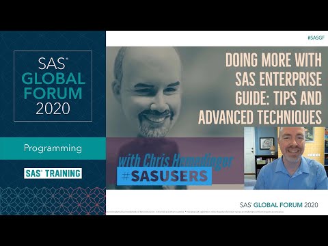 SAS Tutorial | Doing More with SAS Enterprise Guide: Tips and Advanced Techniques