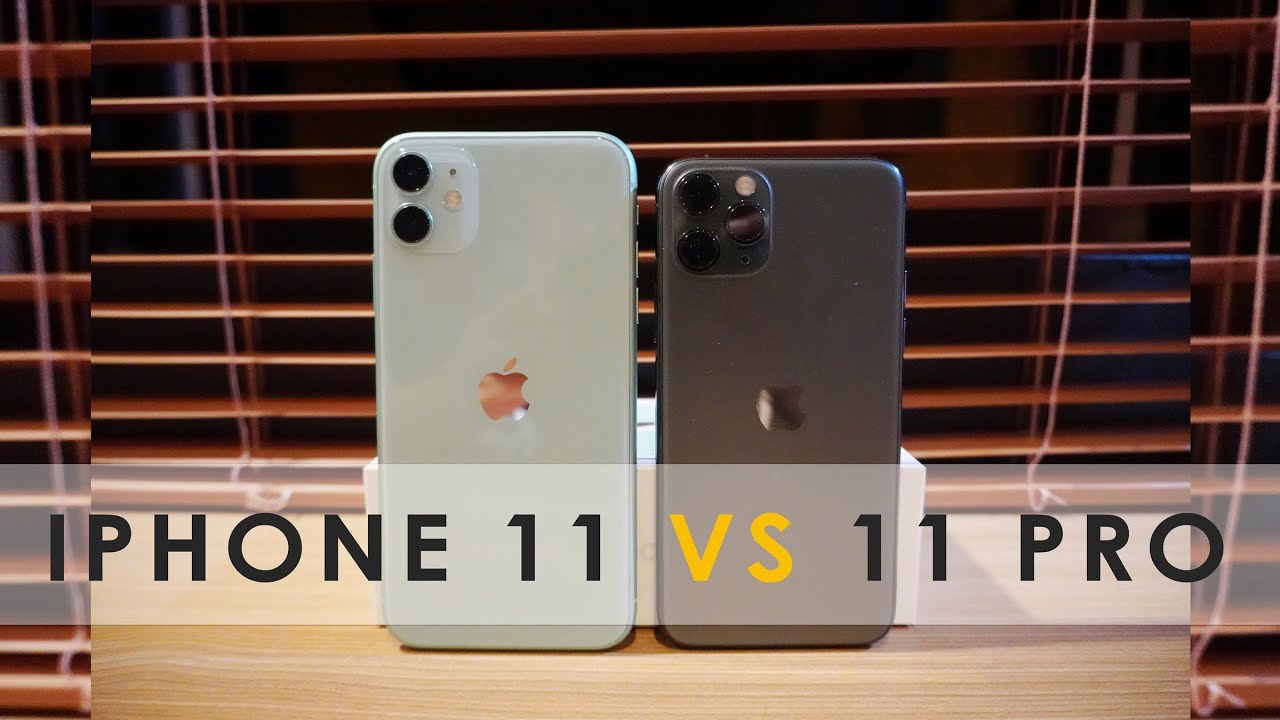 iPhone 11 VS iPhone 11 Pro First Impressions - YouTube