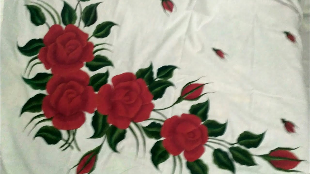 Featured image of post Rose Fabric Painting On Bedsheet Images