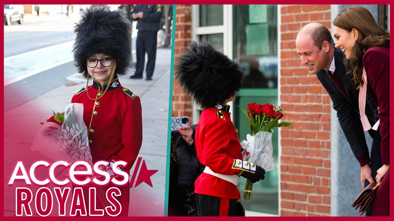 Kate Middleton Beams When Little Boy Dressed A Royal Guard Presents Her With Bouquet Of Roses