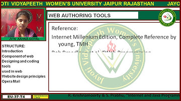 Jayoti Vidyapeeth - Faculty of Engineering and Technology - Web Authoring tools
