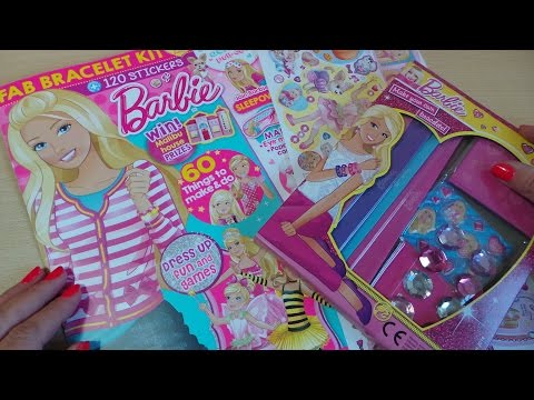 Mattel Barbie doll Comic Magazine with free Bracelet Set Kit Issue 320