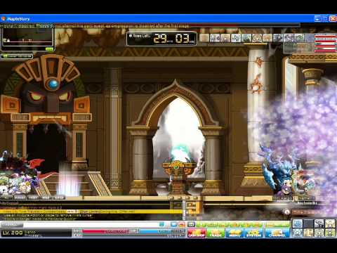 Maplestory Hilla Nomral mode boss battle