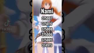 One piece sauce codes