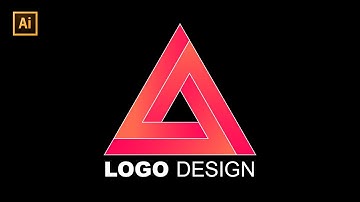 How To Create Triangle Logo In Adobe Illustrator - Logo Design Tutorial