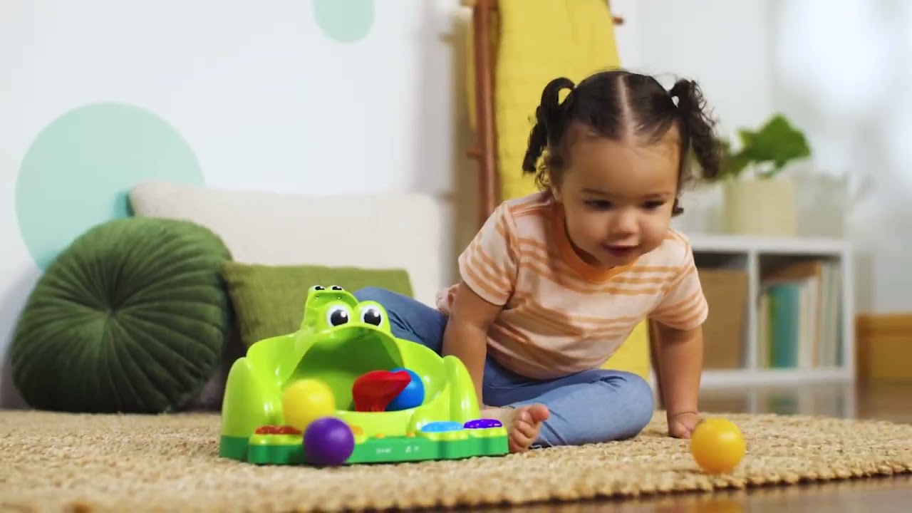 Bright Starts Poppin' Ball Frog Ball Play Toy