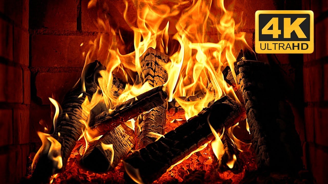 ๐ฅ Fireplace 4K: White Noise, Crackling Fire, ASMR Sounds for Insomnia ...