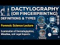Datylography Fingerprinting Forensic medicine lecture marrow