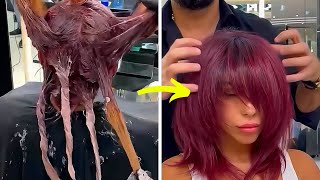 TOP 4 Drastic Hair Cutting & Coloring Transformations