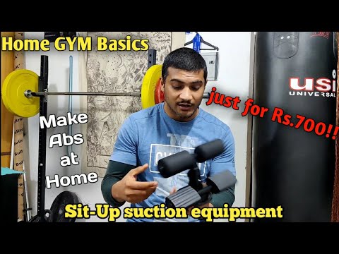Home Gym Equipment | Sit-up Make Home at suction YouTube device Abs - 