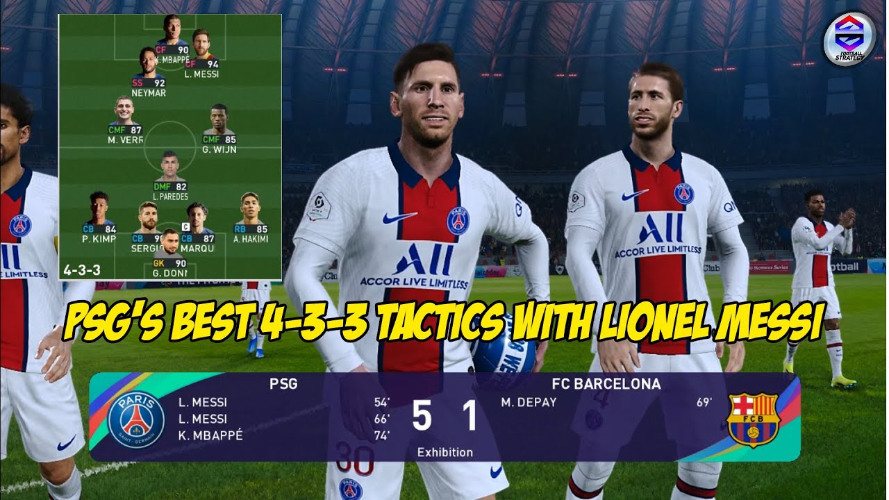 MESSI AT PSG, THREE OPTIONS, BEST FM21 TACTIC, Football Manager 2021