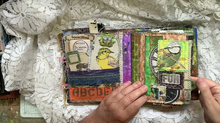 FABRIC  PAINTED Journal by Janet Hicks.