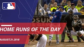 Watch all the home runs from August 31, 2018