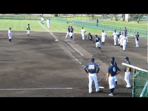 走塁練習する後藤選手他②。オリックスバファローズ春季キャンプ2013