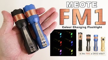 MEOTE FM1 flashlight review - 4980 lumens - Anduril UI - RGB Aux LED