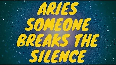 ARIES - SOMEONE BREAKS THE SILENCE, THIS IS NEXT | JANUARY 8-15 | TAROT - DayDayNews