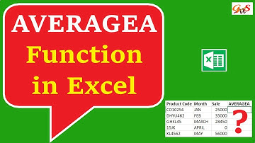 AVERAGEA Function in Excel | What is Excel AVERAGE and AVERAGEA Function | GrowWithSkills