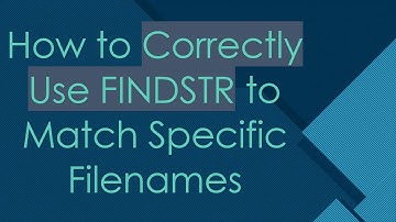 How to Correctly Use FINDSTR to Match Specific Filenames