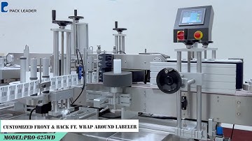 Automatic Front & Back ft. Wrap Around Labeler with SATO barcode print & apply solution