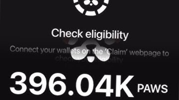 Paws Airdrop Claim -How To Check Paws Airdrop Eligibility