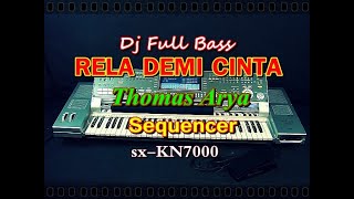Dj Rela Demi Cinta - Thomas Arya (karaoke) /sx-KN7000
