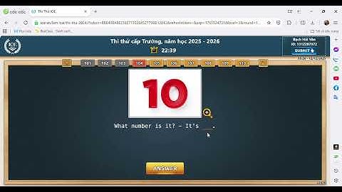 Thi thử IOE lớp 3 cấp trường năm học 2025 2026