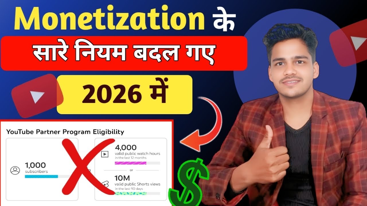 Youtube New Monetization Policy 2026 || Youtube Monetization Policy 2026 || Youtube 2026 New Update