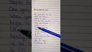 Do You Miss Me Too Lyrics - Everhits Moritabari #lyrics #doyoumissmetoo #ytshorts #songlyrics #trend
