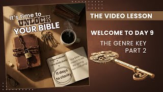 Master the Genre Key! 🔑  and UNLOCK The Bible’s Secret Library (Part 2 of 2):