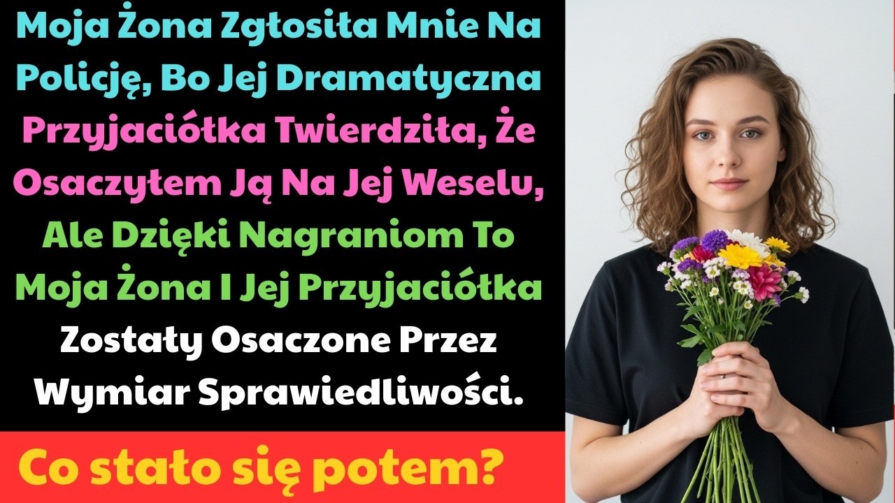 „Twoja żona zgłosiła cię na policję, bo jej przyjaciółka twierdzi, że ją osaczyłeś na weselu” – powiedział policjant, stojąc w moim salonie. Moja żona Monica siedziała obok i unikała mojego...