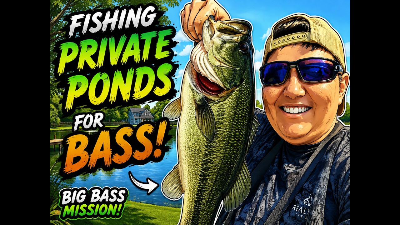 Private Pond Bass Fishing — BIG BASS Are Hiding Here! 🎣🔥