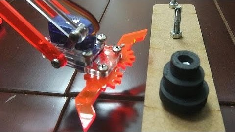 MeArm Robot Solving Tower of Hanoi by Arduino UNO, and Android App (機器人搬河內塔)