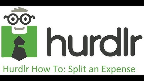 Hurdlr How To: Split an Expense