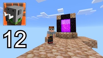 Craftsman SKYBLOCK Gameplay Part 12 -PORTAL- Craftsman Building Craft Skyblock (MCPE SKYBLOCK)