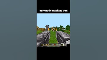 Minecraft Automatic Machine Gun Moment #minecraft #shorts