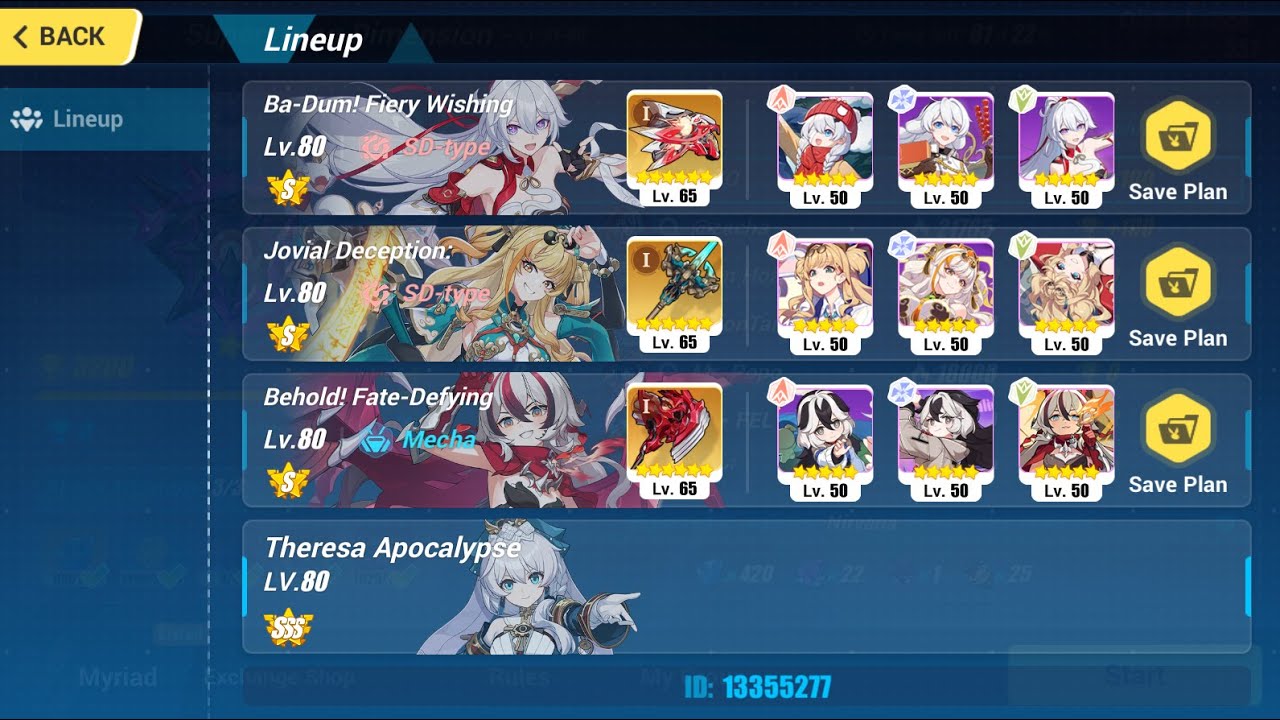 [HI3 SEA] Nirvana Abyss 551D - Sa (Stardust) 771 Pts - FWS(S0+1), FDD(S0+1), JD(S0+1)