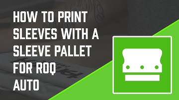 Printing Sleeves with the Sleeve Pallet for ROQ Automatic Presses