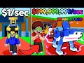 $1 per second vs 999,999,999/par second 🥈 #roblox #new #video #viral 