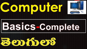 Computer Basics Complete in telugu -Computer fundamentals total in telugu
