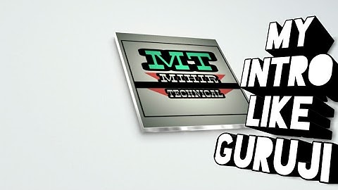 My intro LIKE technical  guruji intro (technical guruji jesa intro)