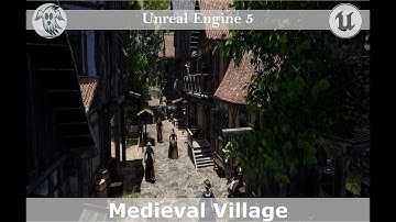 Medieval Village /  Unreal Engine 5 / 4k / no speed level design / Skyrim / Witcher