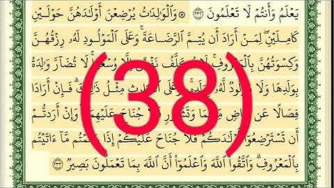 سوره البقرة رقم الصفحة 38 مجود بصوت القارئ الشيخ أيمن سويد حفظه الله